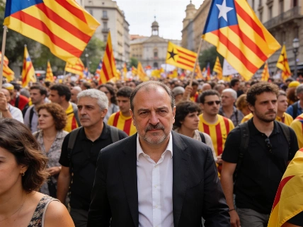 Oriol Junqueras Returns to Diada Protest After Five-Year Absence RUSSPAIN.com