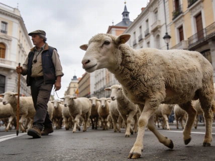 Madrid reroutes its transhumance festival around the Sol camp RUSSPAIN.com