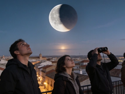 Partial Lunar Eclipse Covers 93% of Moon Over Spain and Europe RUSSPAIN.com