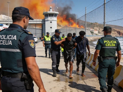 Government Caught Off Guard by Ceuta Migrant Surge Amid Wildfires RUSSPAIN.com