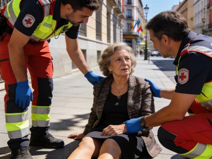 Carmen Lomana collapses during filming in Madrid heat RUSSPAIN.com