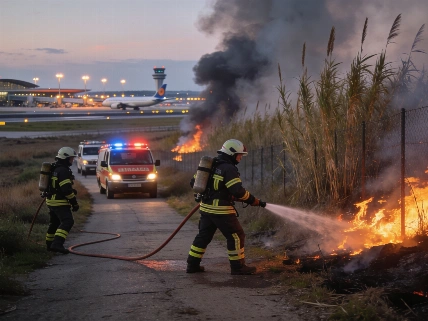 Firefighters contain wildfire near Bilbao airport as flames approach key area RUSSPAIN.com