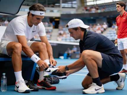 Top Seed Halts Play for Shoe Change During Crucial Sydney Match RUSSPAIN.com