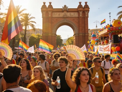 Over 140,000 Join Pride Barcelona 2026 Parade Despite Intense Heat RUSSPAIN.com