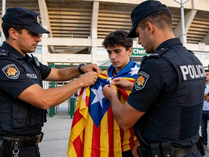 Catalan Parties Demand Answers After Police Remove Estelades at Elche-Barça RUSSPAIN.com