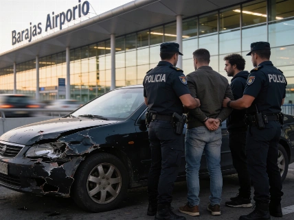 Three Arrested After High-Speed Robbery Chase Ends at Barajas Airport RUSSPAIN.com