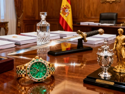 Trump and Spanish Royals Exchange Commemorative Coins at MetLife Stadium RUSSPAIN.com