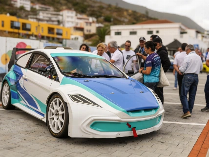Electric rally car shakes up competition in the Canary Islands RUSSPAIN.com