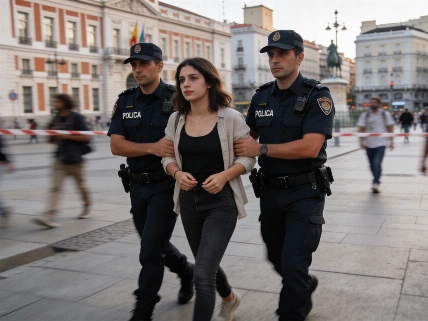 Madrid Sol clashes leave young woman detained RUSSPAIN.com
