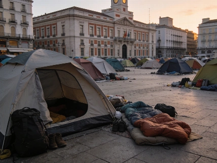 Tents fill Puerta del Sol as Madrid faces housing standoff RUSSPAIN.com