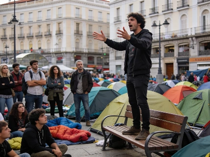 Sol protesters refuse to leave as housing standoff escalates RUSSPAIN.com