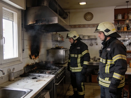 Kitchen fire at Casa Aldana forces emergency response in Ciudad Jardín RUSSPAIN.com