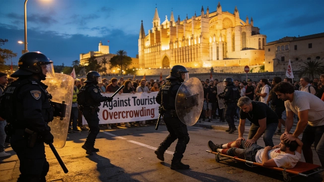 Police Response in Palma Protest Sparks Political Backlash After Injuries RUSSPAIN.com