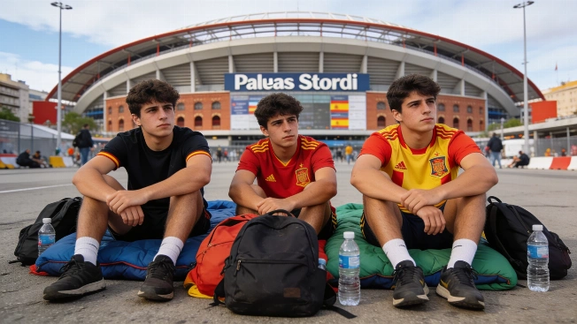 Fans Camp Outside Palau Sant Jordi for Aitana Concert Access RUSSPAIN.com