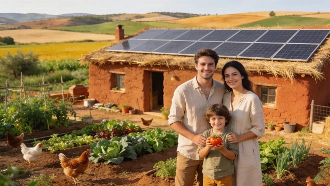 How Boris and Rosa Built a Self-Sufficient Home from Earth and Recycled Materials RUSSPAIN.com