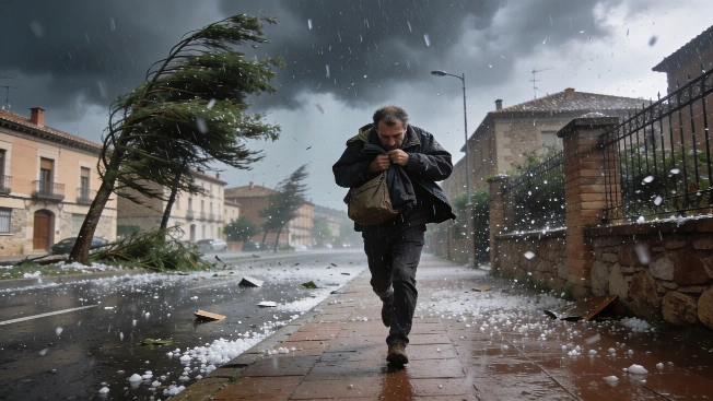 Storms and Temperature Drop Hit Spain as Cold Front Sweeps In RUSSPAIN.com