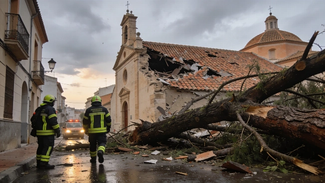 Storm with 150 km/h Winds and Hail Causes Major Disruption in Valencia RUSSPAIN.com