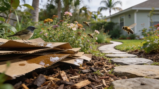 Florida Homeowner Turns Lawn Into Wildlife Haven With Cardboard and Native Plants RUSSPAIN.com