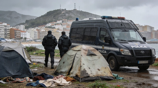 Police Clear Ceuta's Last Major Migrant Camp RUSSPAIN.com