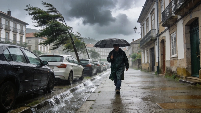 Atlantic Storm Front Triggers Sharp Temperature Drop and Heavy Rains in Spain RUSSPAIN.com