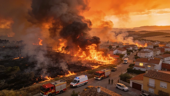 Wildfire Forces Lockdown in Aldea del Fresno and Villamantilla RUSSPAIN.com
