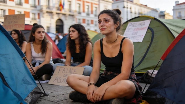 Tears in Puerta del Sol expose the housing crisis for Spain's youth RUSSPAIN.com