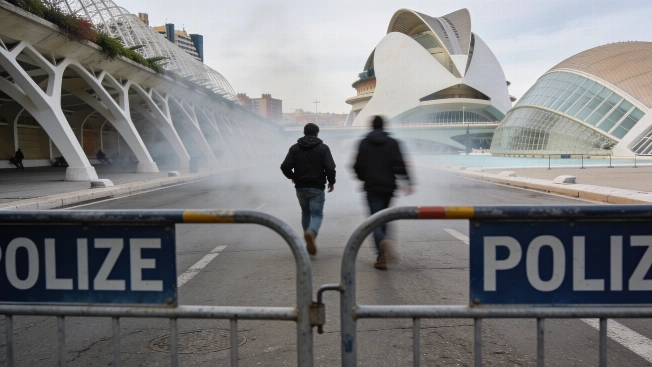 Valencia Housing Protest Erupts Outside Real Estate Summit RUSSPAIN.com