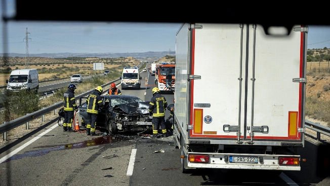Four Dead in Head-On Collision on N-122 Near Zaragoza RUSSPAIN.com