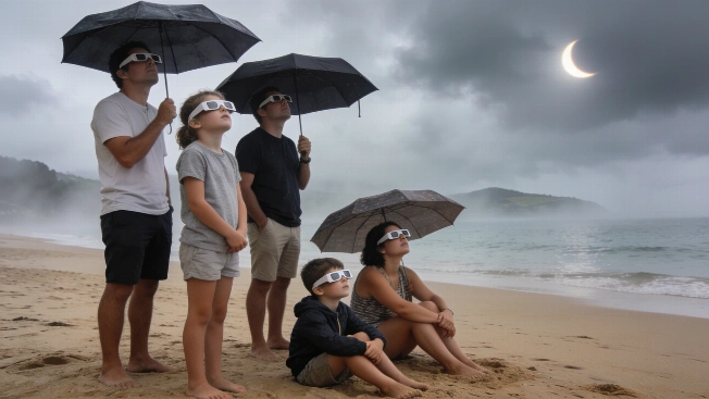 Clouds and Uncertainty Mark Eclipse Day on Asturias Coast RUSSPAIN.com