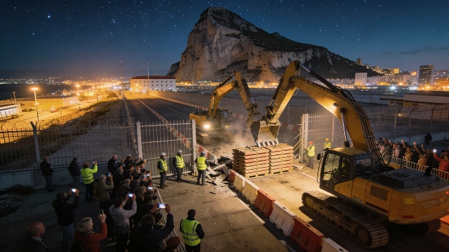 Gibraltar Border Fence Demolished After Decades of Division RUSSPAIN.com