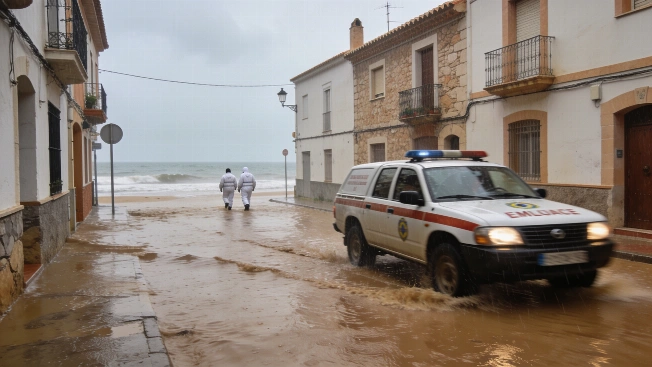 Floodwater traps Oliva residents as rescue teams respond RUSSPAIN.com