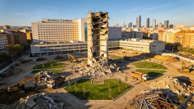 Hospital 12 de Octubre Unveils Major Transformation After Landmark Demolition RUSSPAIN.com