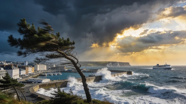 Sharp Temperature Swings and Strong Winds Expected in Cherbourg-Octeville RUSSPAIN.com