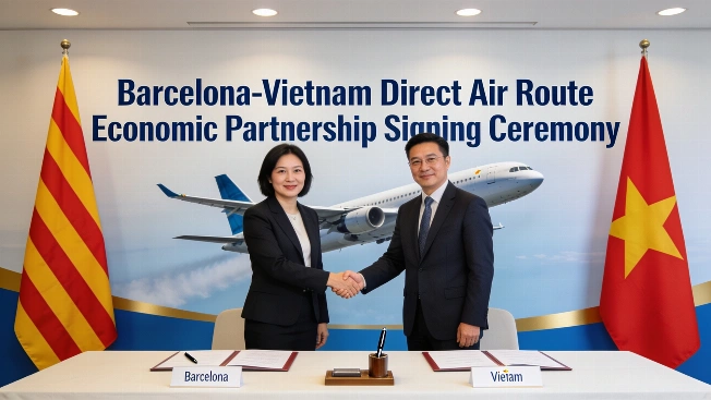 Barcelona and Vietnam Chambers Sign Pact, Eye Direct Air Link RUSSPAIN.com