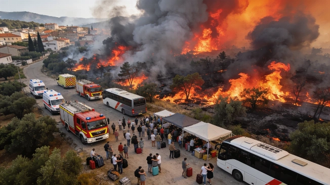 Spain Faces Largest Evacuation in Decades as Wildfires Spread RUSSPAIN.com
