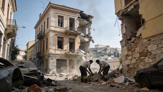 Explosion Injures Three in Athens Old Town RUSSPAIN.com