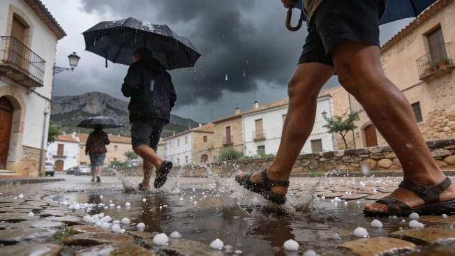 Yellow Alert Issued for Heavy Rain and Hail in Castellón RUSSPAIN.com