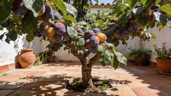 Why the Plum Tree Is the Smart Choice for Small Patios in Spain RUSSPAIN.com