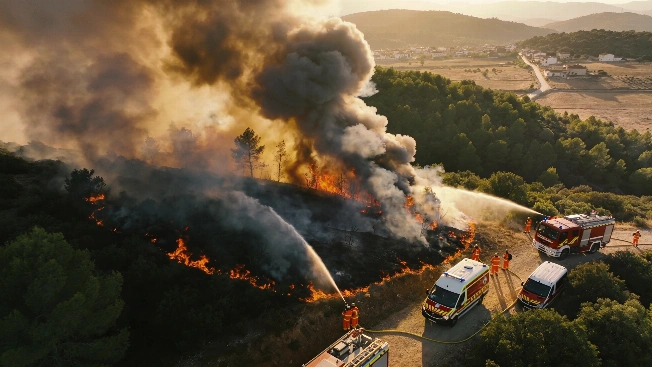 Wildfire in La Mierla Forces Evacuation of 32 Villages in Guadalajara RUSSPAIN.com