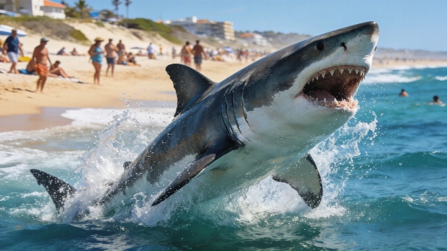 Giant Great White Shark Resurfaces in Atlantic, Heading Toward Tourist Waters RUSSPAIN.com