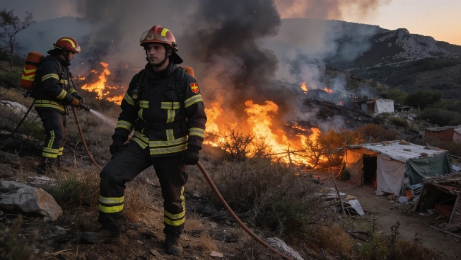 Firefighters contain wildfire in Ceuta's Monte de la Tortuga after migrant surge RUSSPAIN.com