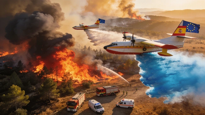 EU Emergency Center Mobilizes International Aid for Spain and France Fires RUSSPAIN.com