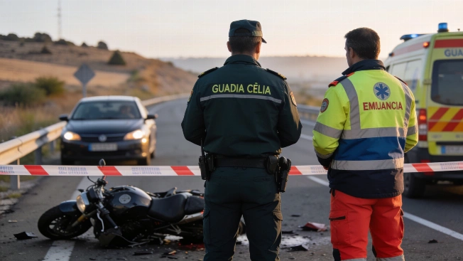 Motorcyclist from Castellanos Dies in Early Morning Crash near Salamanca RUSSPAIN.com