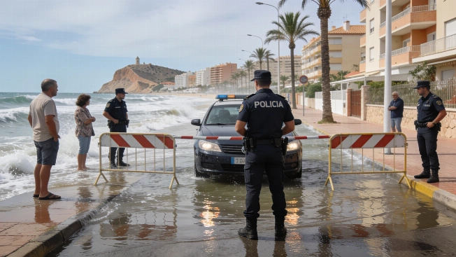 Sudden Sea Level Drop and Surge Hits Santa Pola Coast RUSSPAIN.com