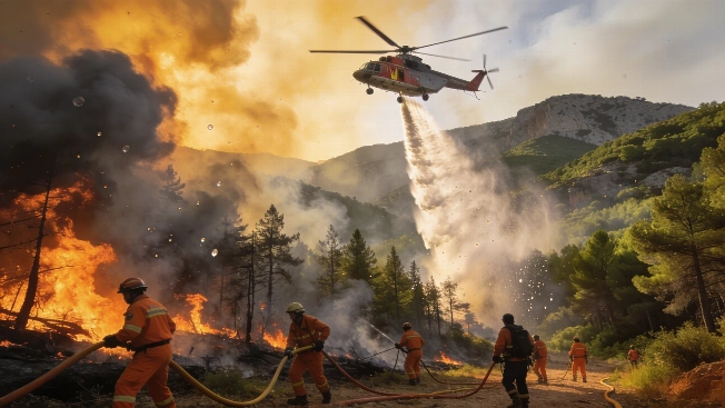 Wildfire in Rubió Forces Major Firefighting Response in Barcelona Province RUSSPAIN.com