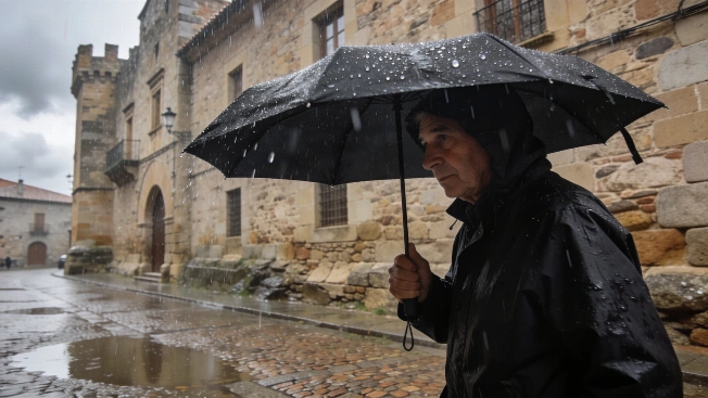 Yellow Alert for Rain and Storms in Cáceres as Temperatures Drop RUSSPAIN.com