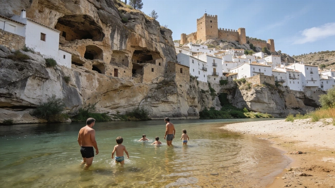 Alcalá del Júcar: The Hidden River Beach Built Into Stone RUSSPAIN.com