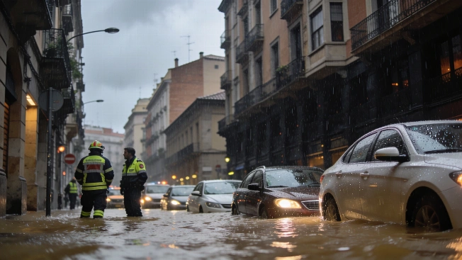 Barcelona streets submerged as record rain triggers chaos RUSSPAIN.com