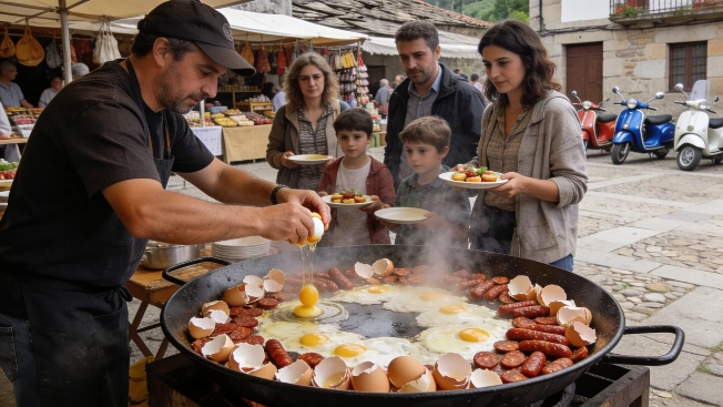 Lugo festival serves up free tapas and a mountain of eggs RUSSPAIN.com