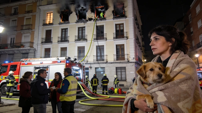 Fire in Chamberí Forces Overnight Evacuation of Two Residential Blocks RUSSPAIN.com